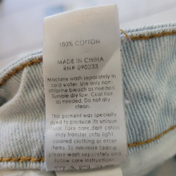 Pacsun Size L Colorblock Patchwork High Rise Straight Leg Mom Jeans Denim - Picture 5 of 9